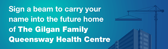 Click here to sign the beam for the future home of The Gilgan Family Queensway Heath Centre