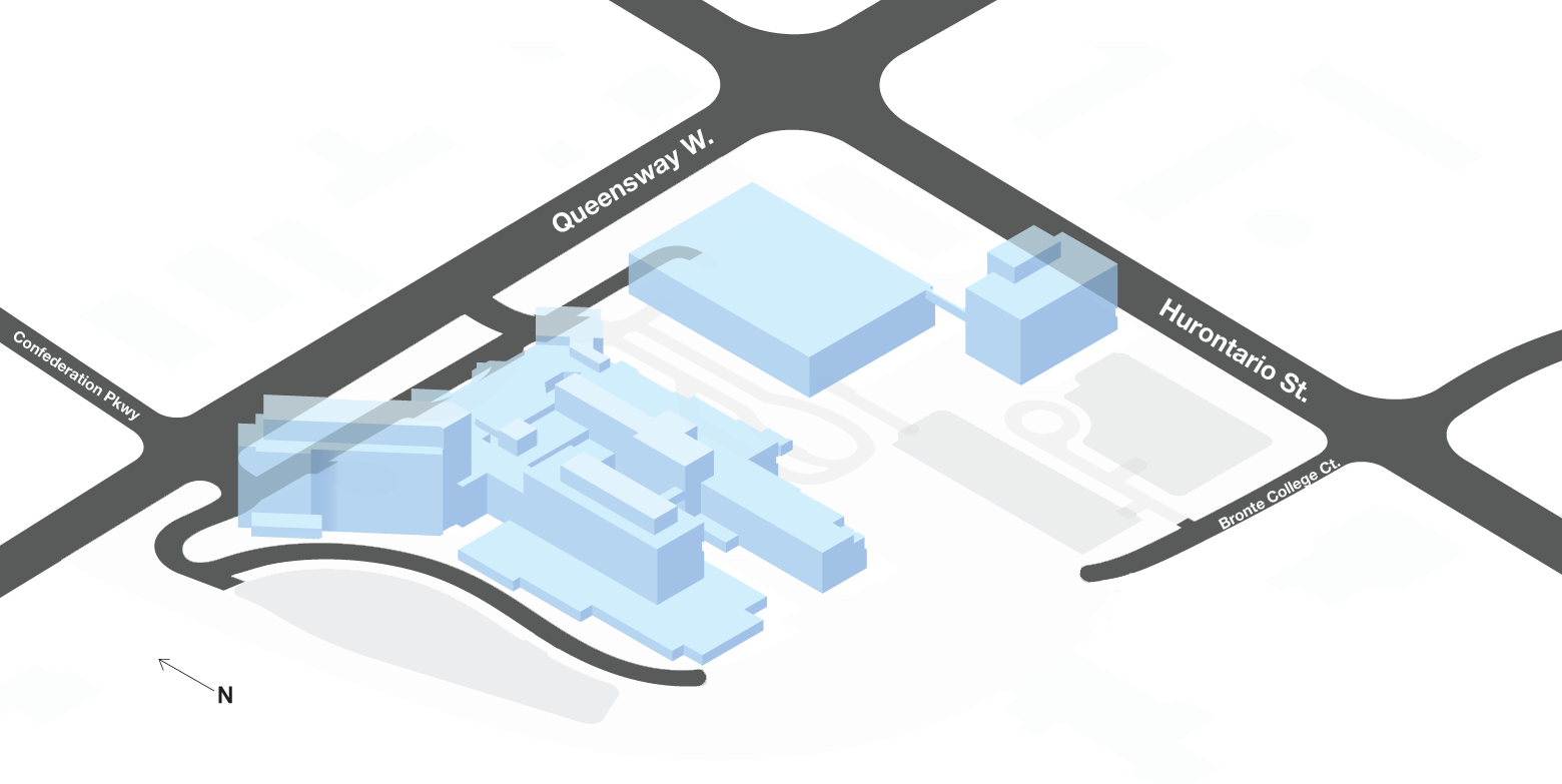 Mississauga Hospital Parking Map   MH L Base Light1 